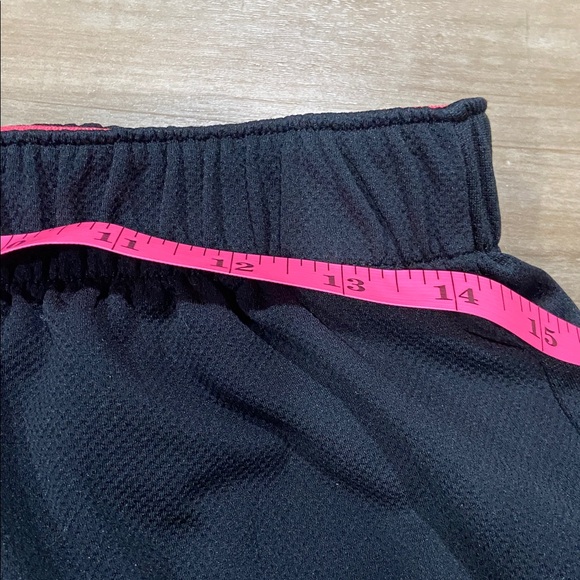 adidas Women's Black Shorts with Red Stripes - Picture 6 of 9